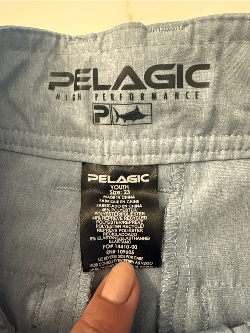 Pelagic Youth Light Blue Swim Trunks